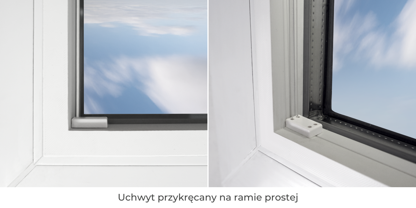 Uchwyt przykręcany na ramie prostej